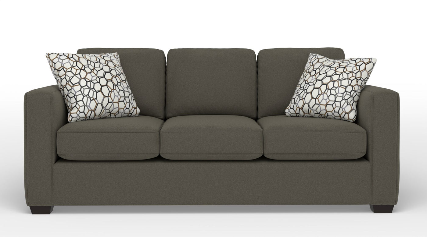 Caleb Queen Sofa Bed with Innerspring Mattress - Arlo Brown