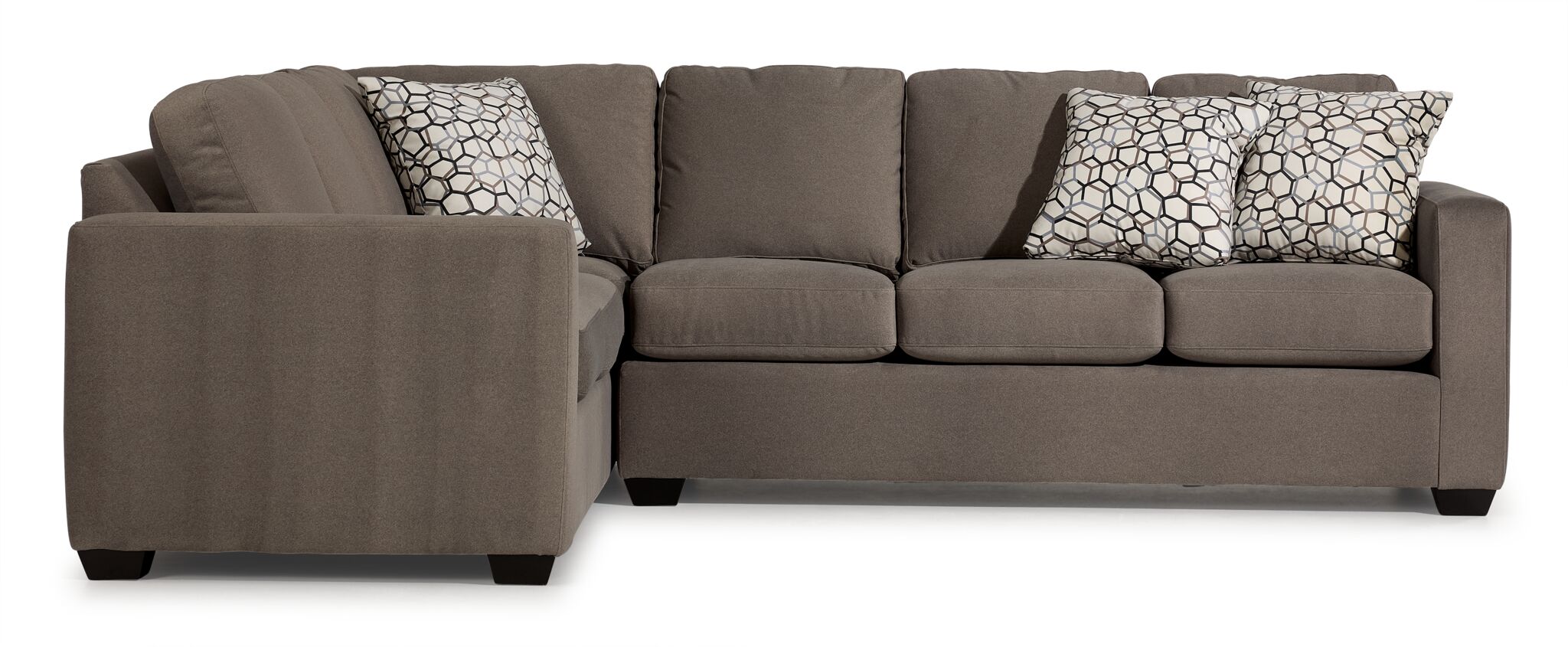 Caleb 2-Piece Sectional with Right-Facing Sofa - Arlo Brown