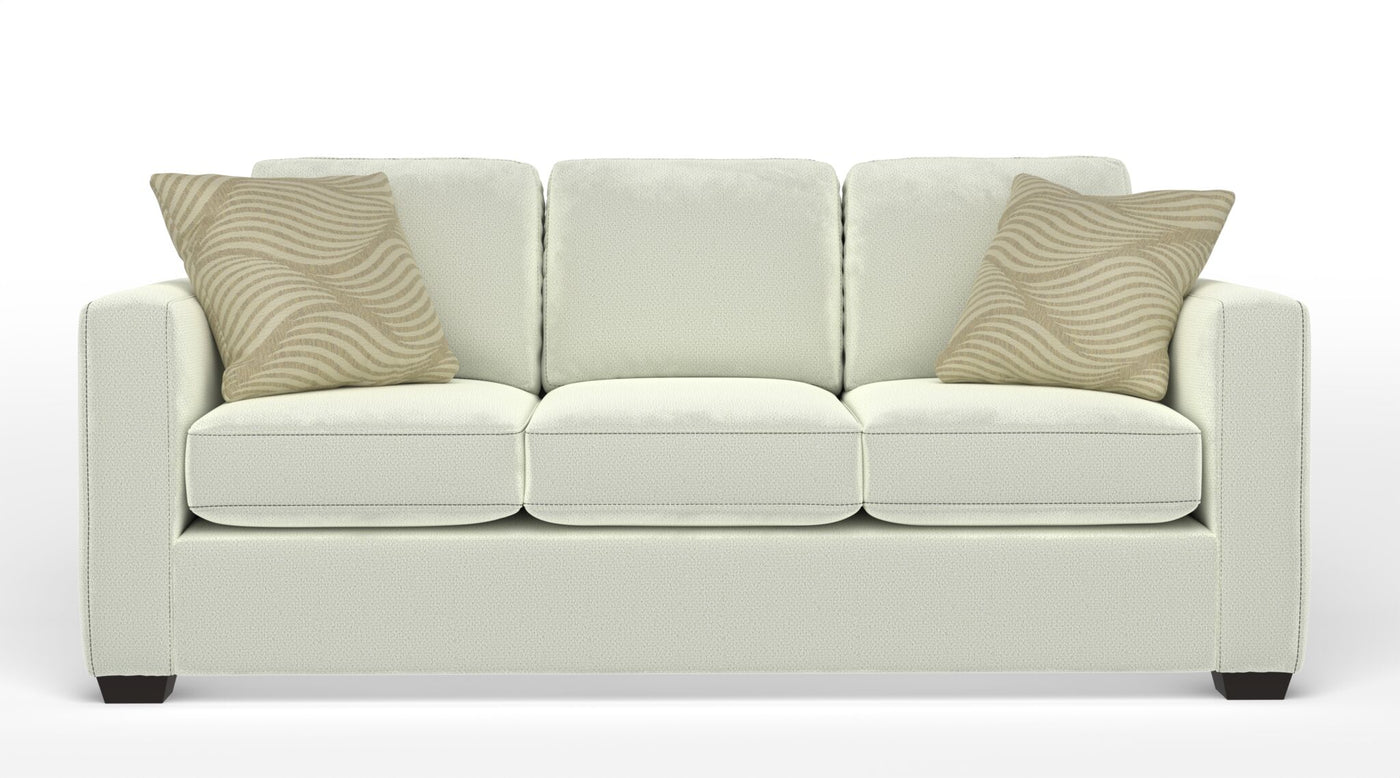 Caleb Queen Sofa Bed with Innerspring Mattress - Snoopy Ivory