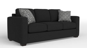 Caleb Queen Sofa Bed with Innerspring Mattress - Sutton Black