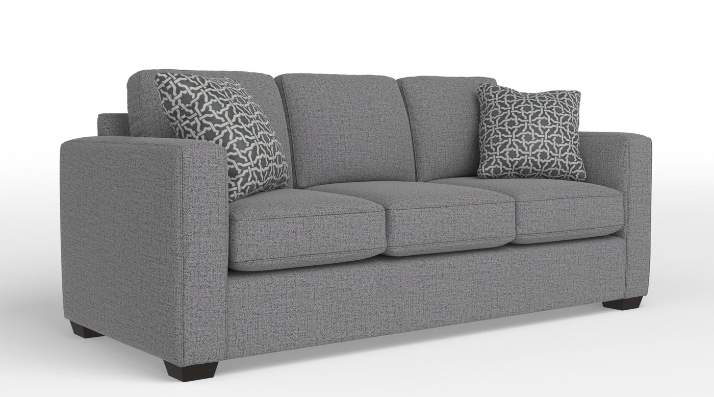 Caleb Queen Sofa Bed with Innerspring Mattress - Sutton Charcoal
