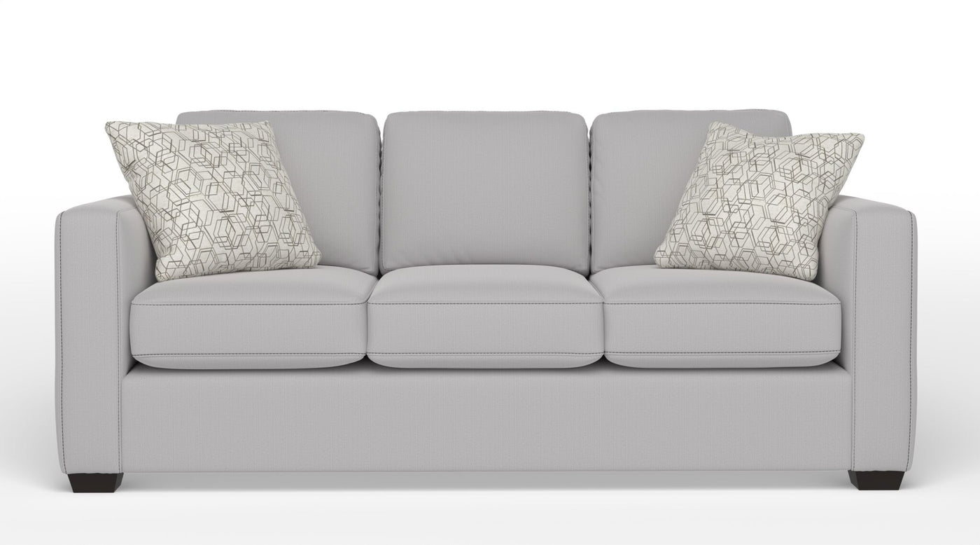 Caleb Queen Sofa Bed with Innerspring Mattress - Smoke Light Grey