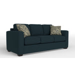Caleb Queen Sofa Bed with Innerspring Mattress - Dexter Dark Blue