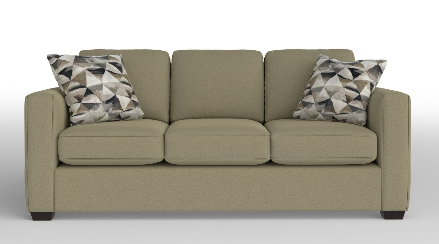 Caleb Queen Sofa Bed with Innerspring Mattress - Jacob Beige