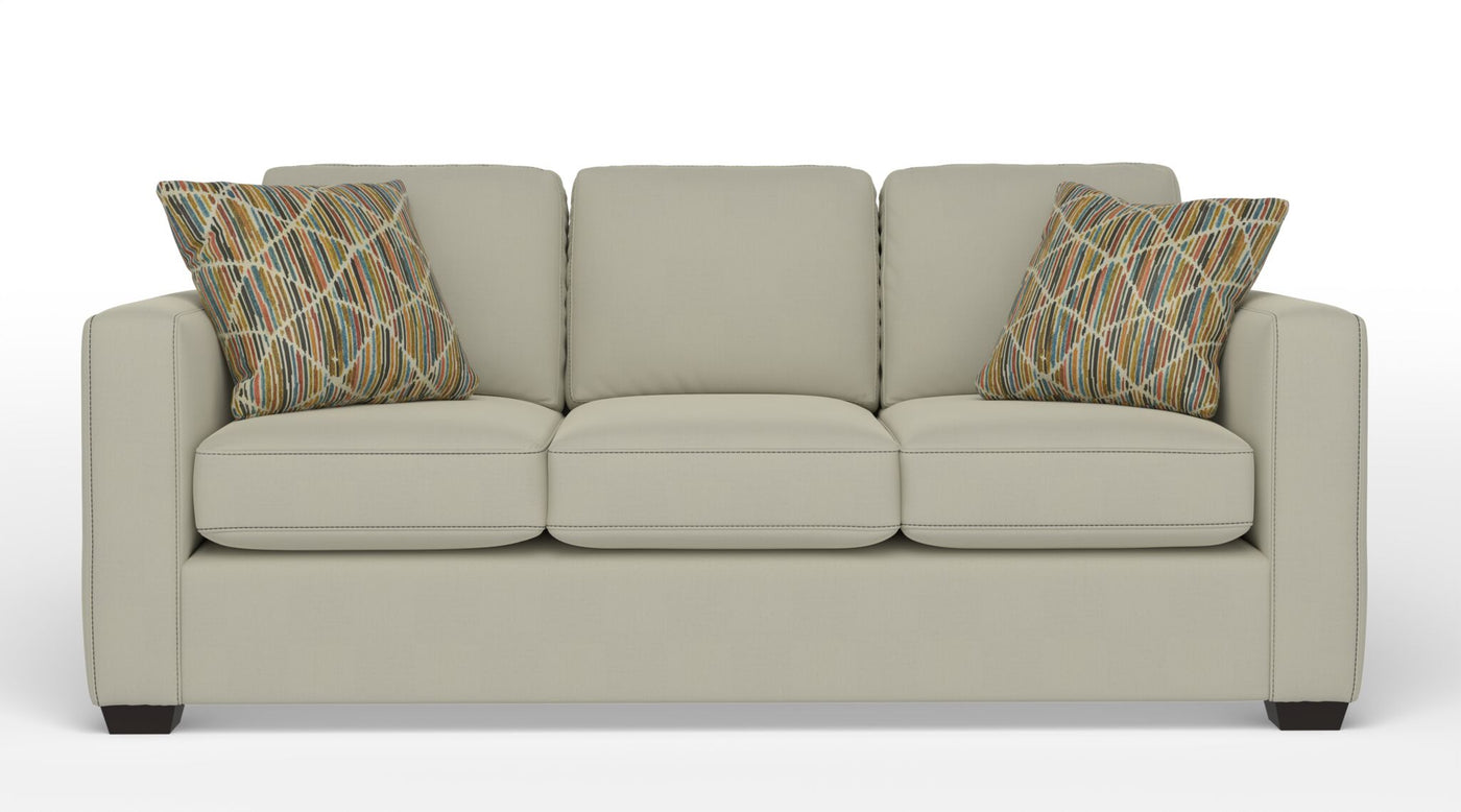 Caleb Queen Sofa Bed with Innerspring Mattress - Lido Ivory