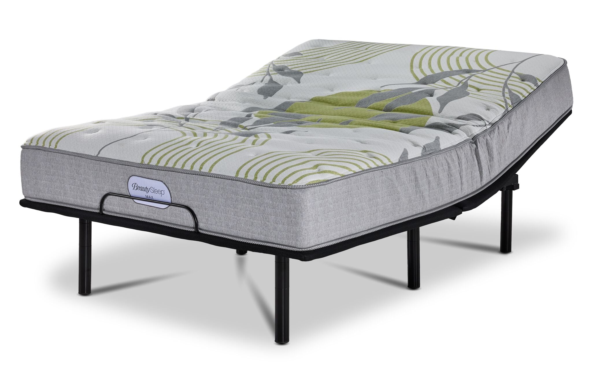BeautySleep Max Calm Tight Top Firm Twin XL Mattress and L2 Motion Adjustable Base
