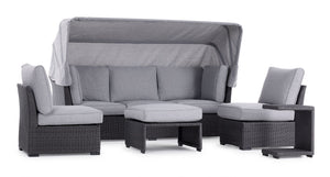 Caprie Outdoor Day Bed - Black, Grey