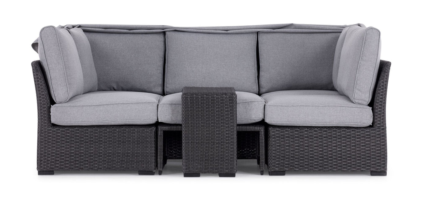 Caprie Outdoor Day Bed - Black, Grey