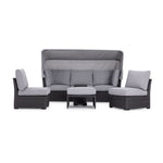 Caprie Outdoor Day Bed - Black, Grey