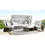 Caprie Outdoor Day Bed - Black, Grey