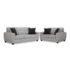 Carolina Sofa and Loveseat Set - Light Grey