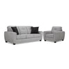 Carolina Sofa and Chair Set - Light Grey