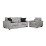 Carolina Sofa and Chair Set - Light Grey