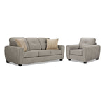 Carolina Sofa and Chair Set - Brown