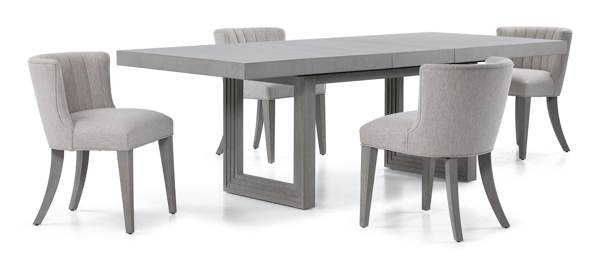 Fresh Perspective Cascade 5-Piece Extendable Dining Set - Dovetail Grey