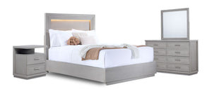 Fresh Perspective Cascade 6-Piece Queen Panel Bedroom Package - Dovetail Grey