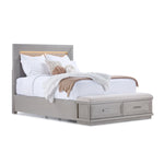 Fresh Perspective Cascade 3-Piece King Storage Bench Bed - Dovetail Grey