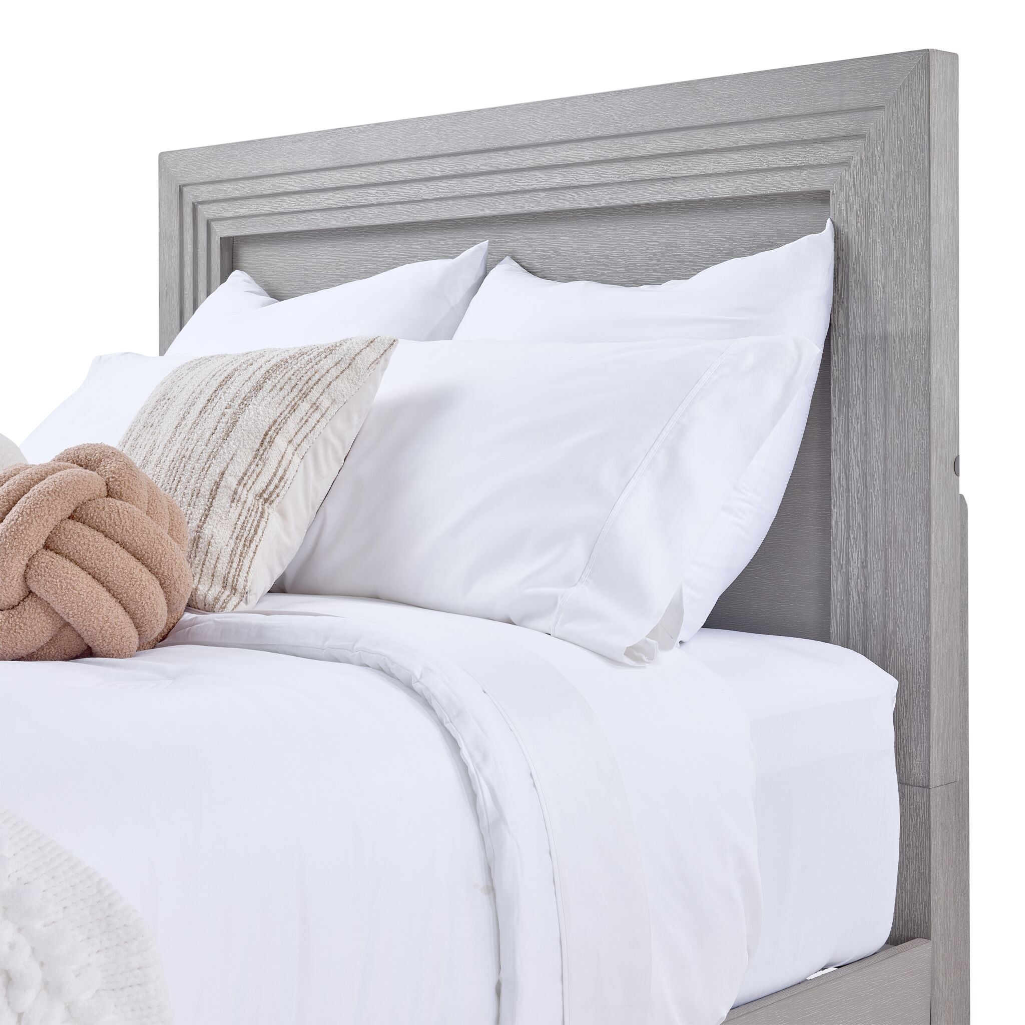 Fresh Perspective Cascade 3-Piece King Storage Bench Bed - Dovetail Grey