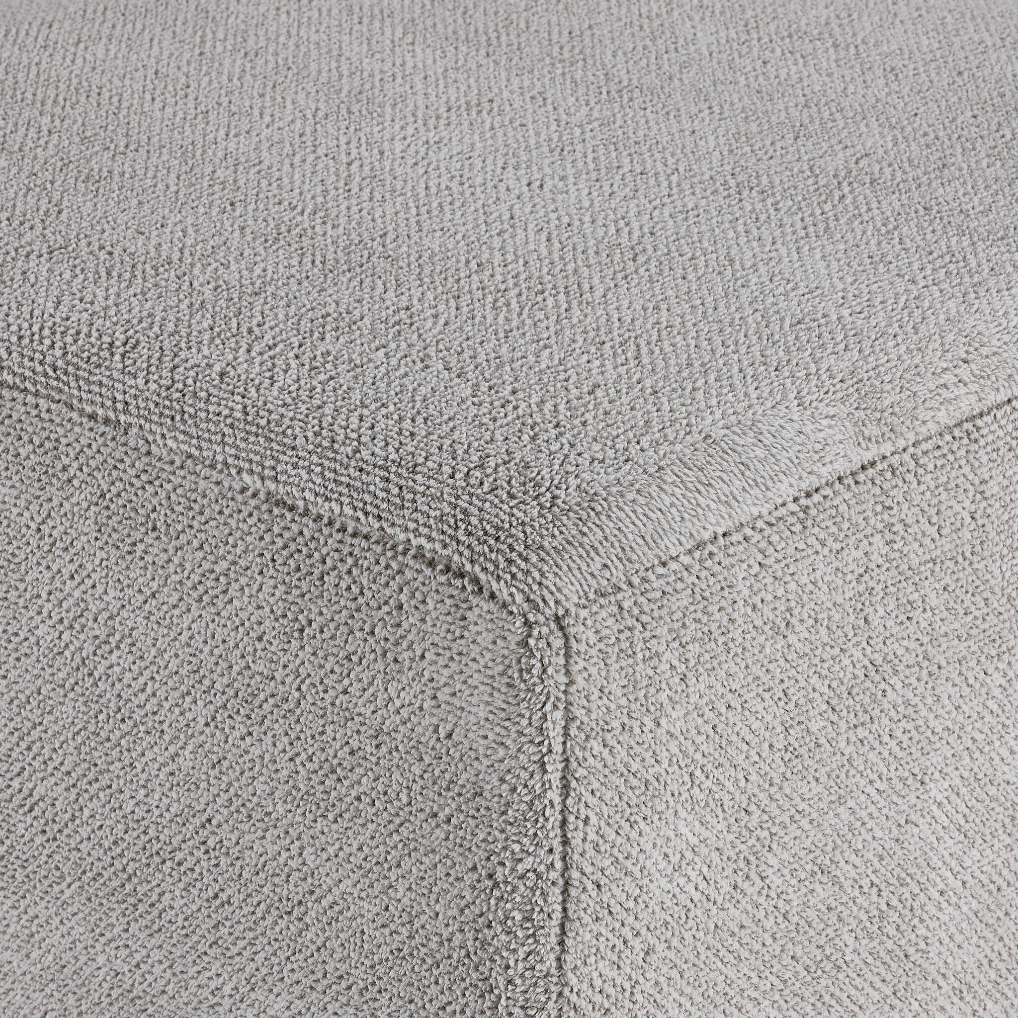 Celeste Square Ottoman - Snoopy Grey