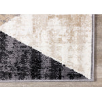 Stone Prism 6'7" x 9'7" Triangle Shapes Area Rug - Cream, Beige
