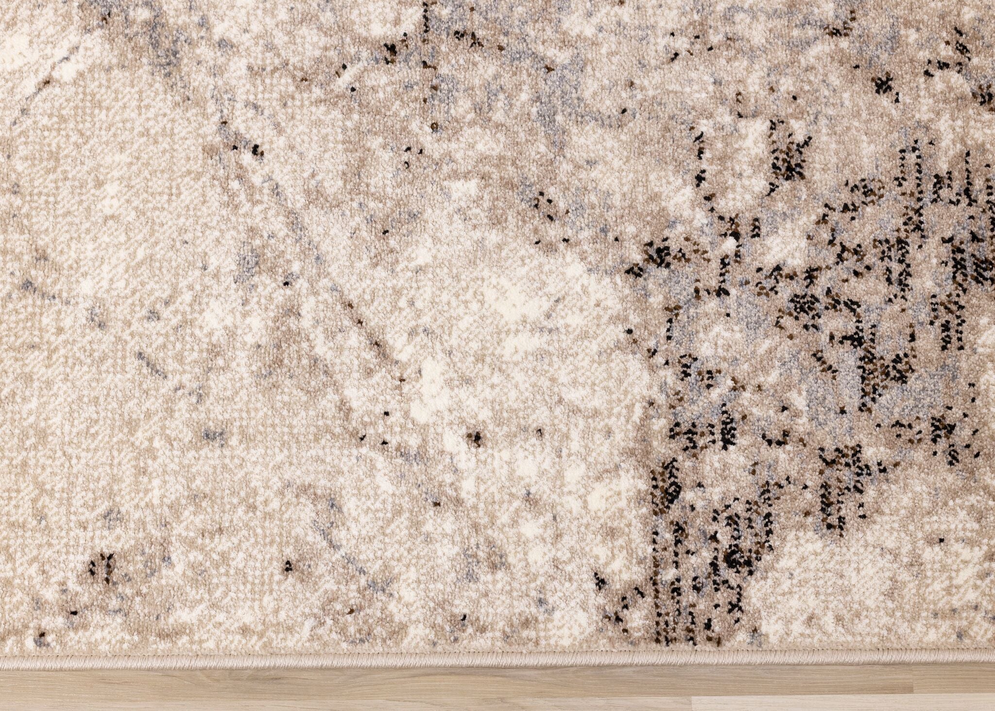 Natural Granite 5'3" x 7'7" Etched Stone Plush Area Rug - Beige