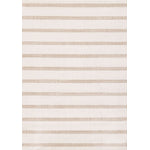 Beachwood Stripes 5'3" x 7'7" Striped Area Rug - Cream