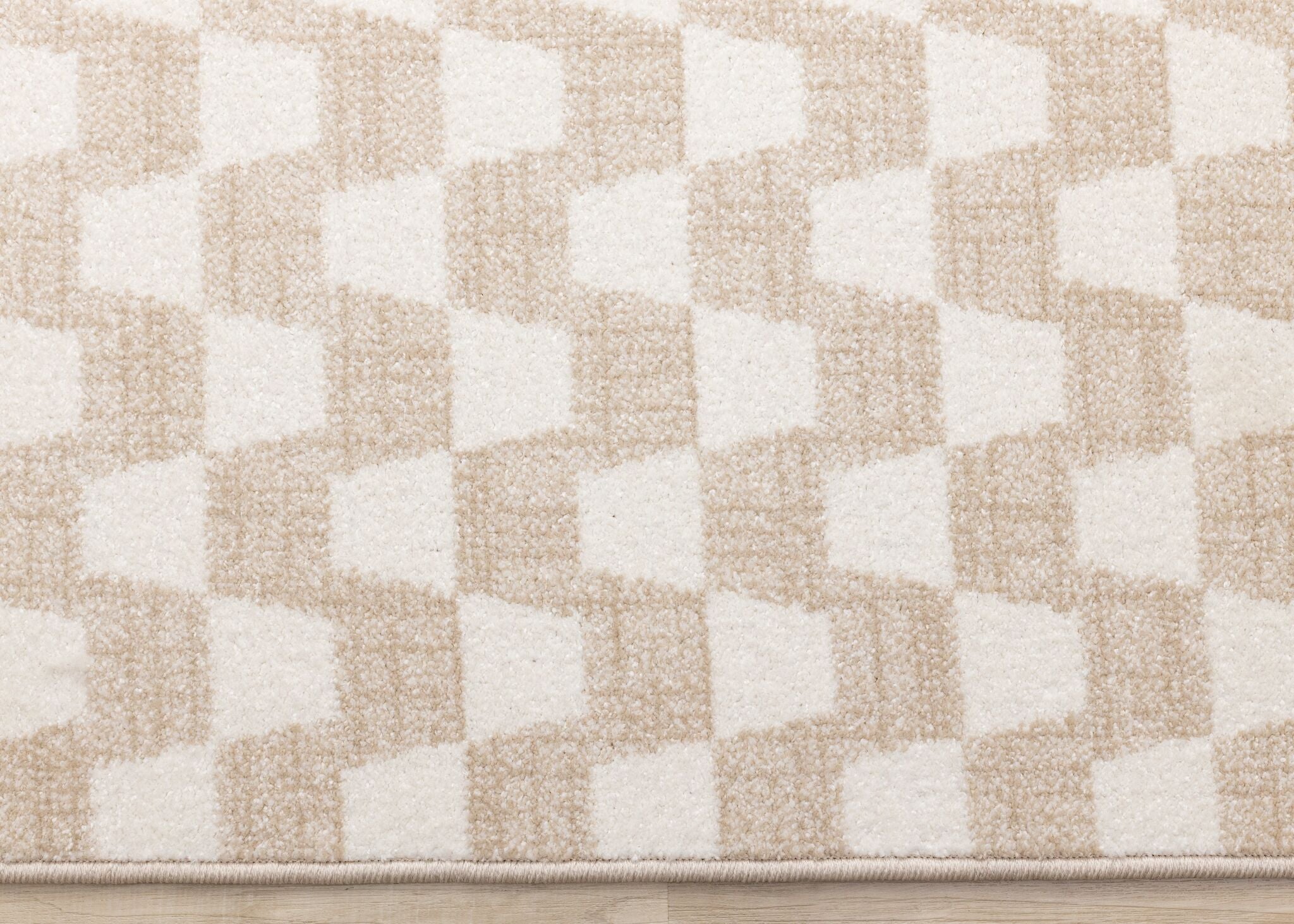 Gentle Wave 6'7"" x 9'10" Wavy Line Area Rug - Beige, Cream