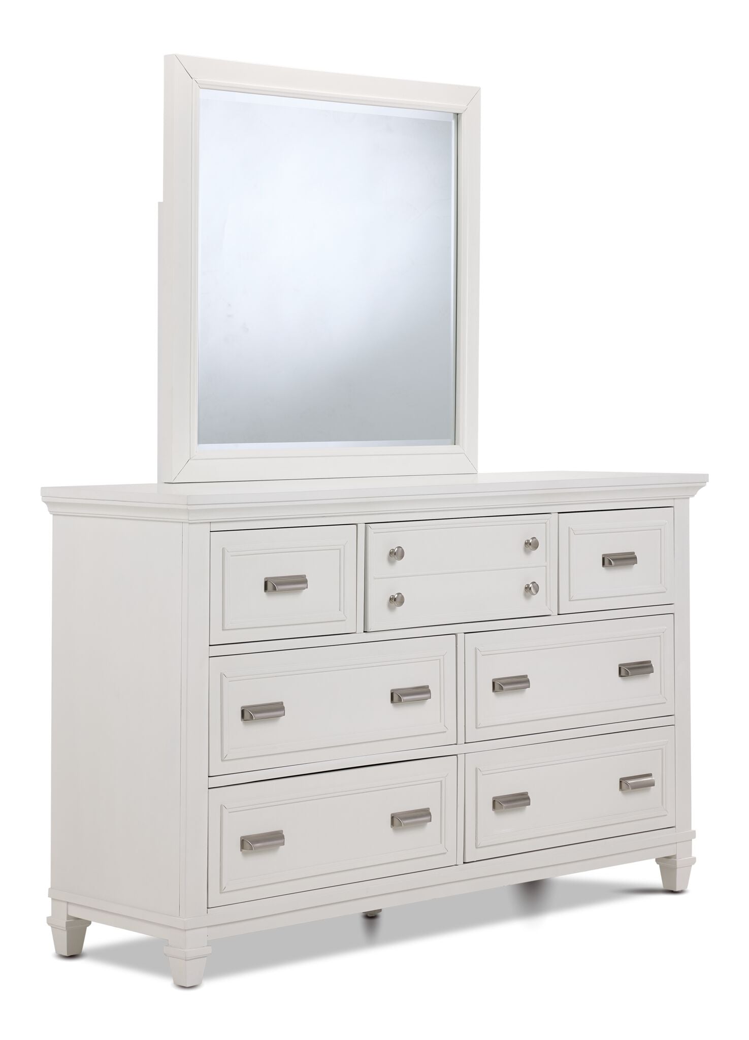 Charleston 6 - Piece Queen Storage Bedroom Package- Dove White