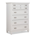 Charleston 5-Drawer Chest- Dove White
