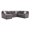 Charlotte 4-Piece Sectional with Left-Facing Chaise - Pewter