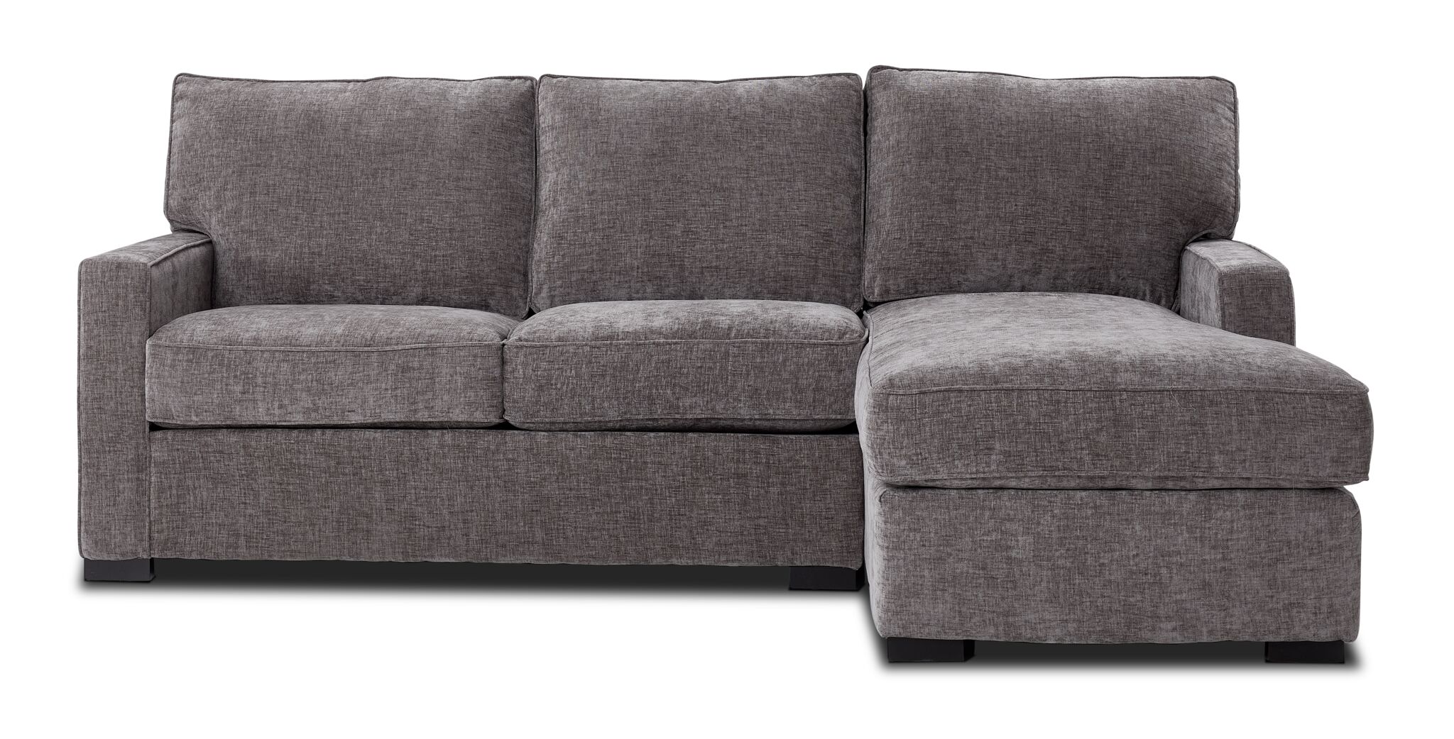 Charlotte 2-Piece Sectional with Right-Facing Chaise - Pewter