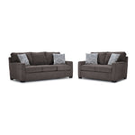 Charlotte Sofa and Loveseat Set - Pewter