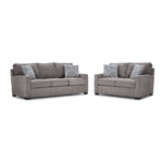 Charlotte Sofa and Loveseat Set - Smoke