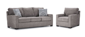 Charlotte Sofa and Chair Set - Smoke