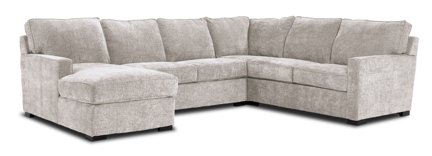Charlotte 4-Piece Sectional with Left-Facing Chaise - Air