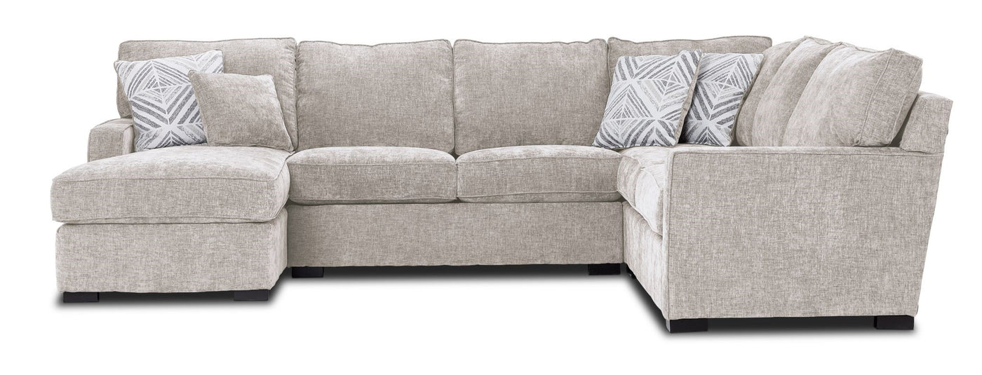 Charlotte 4-Piece Sectional with Left-Facing Chaise - Air