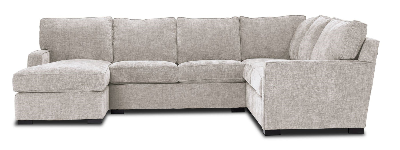 Charlotte 4-Piece Sectional with Left-Facing Chaise - Air