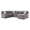 Charlotte 4-Piece Sectional with Right-Facing Chaise - Smoke