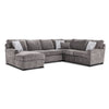 Charlotte 4-Piece Sectional with Left-Facing Chaise - Smoke