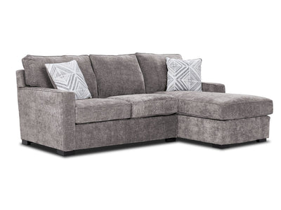Charlotte 2-Piece Sectional with Right-Facing Chaise - Smoke