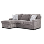 Charlotte 2-Piece Sectional with Left-Facing Chaise - Smoke
