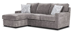 Charlotte 2-Piece Sectional with Left-Facing Chaise - Smoke