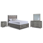 Chelsea 6-Piece Queen Storage Bed - Grey
