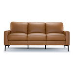 Chito Leather Sofa - Saddle