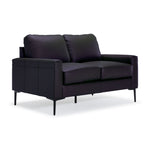 Chito Leather Loveseat - Raven