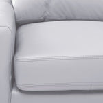 Chito Leather 2-Piece Sectional with Right Facing Chaise - Silver Grey