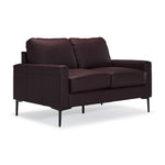Chito Leather Loveseat - Mocha