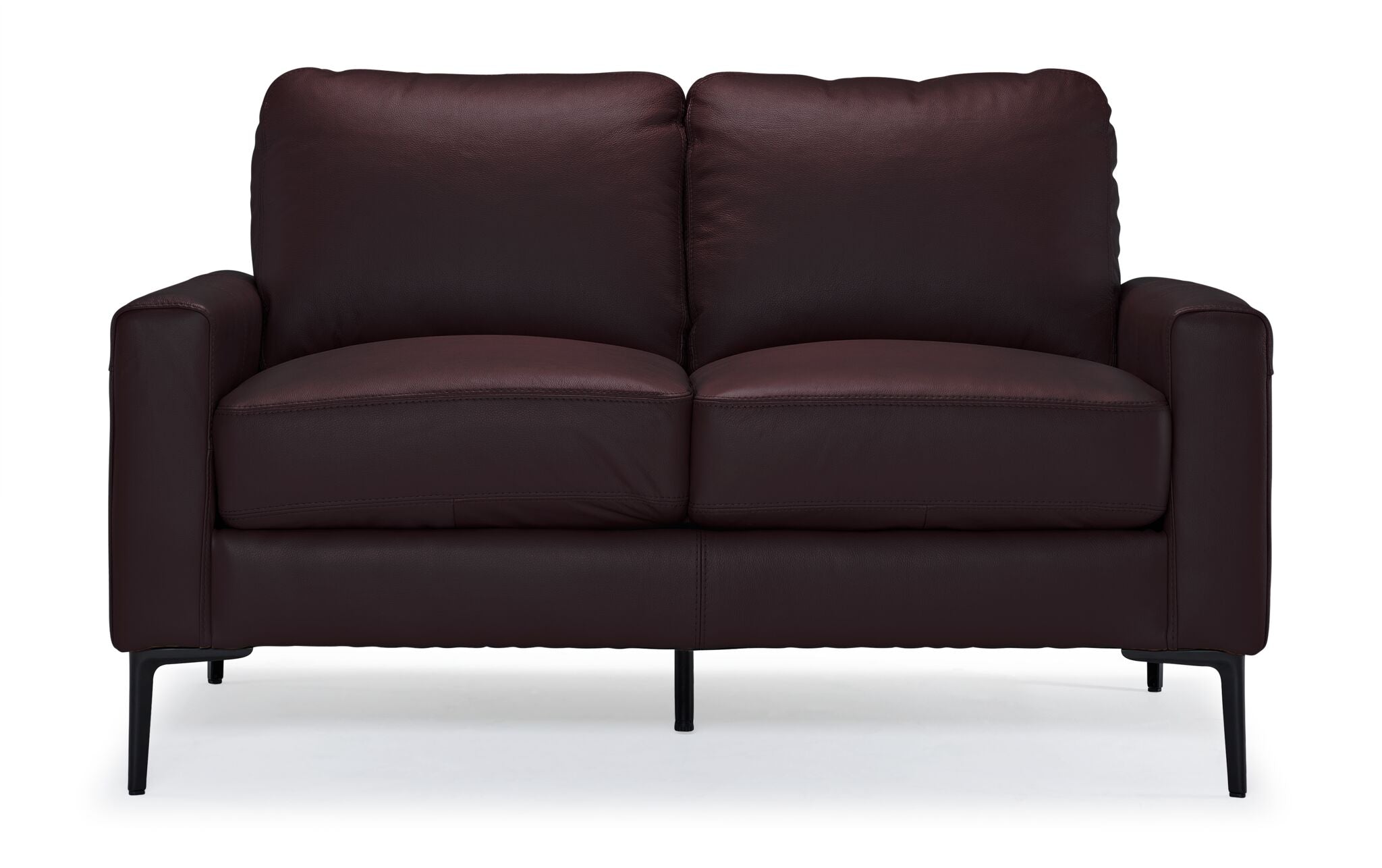 Chito Leather Loveseat - Mocha