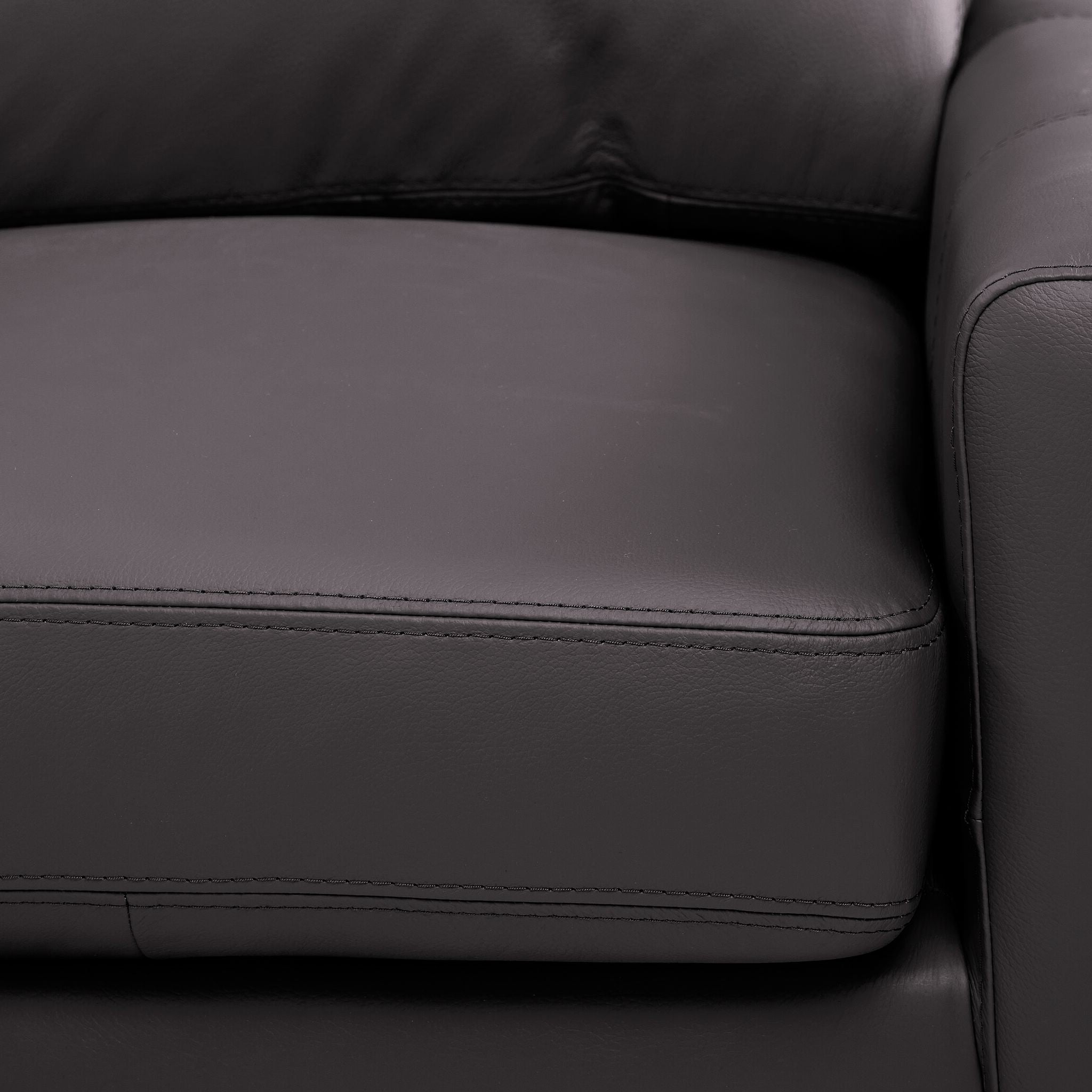 Chito Leather 2-Piece Sectional with Left Facing Chaise - Mocha