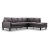 Chito Leather 2-Piece Sectional with Right Facing Chaise - Mocha